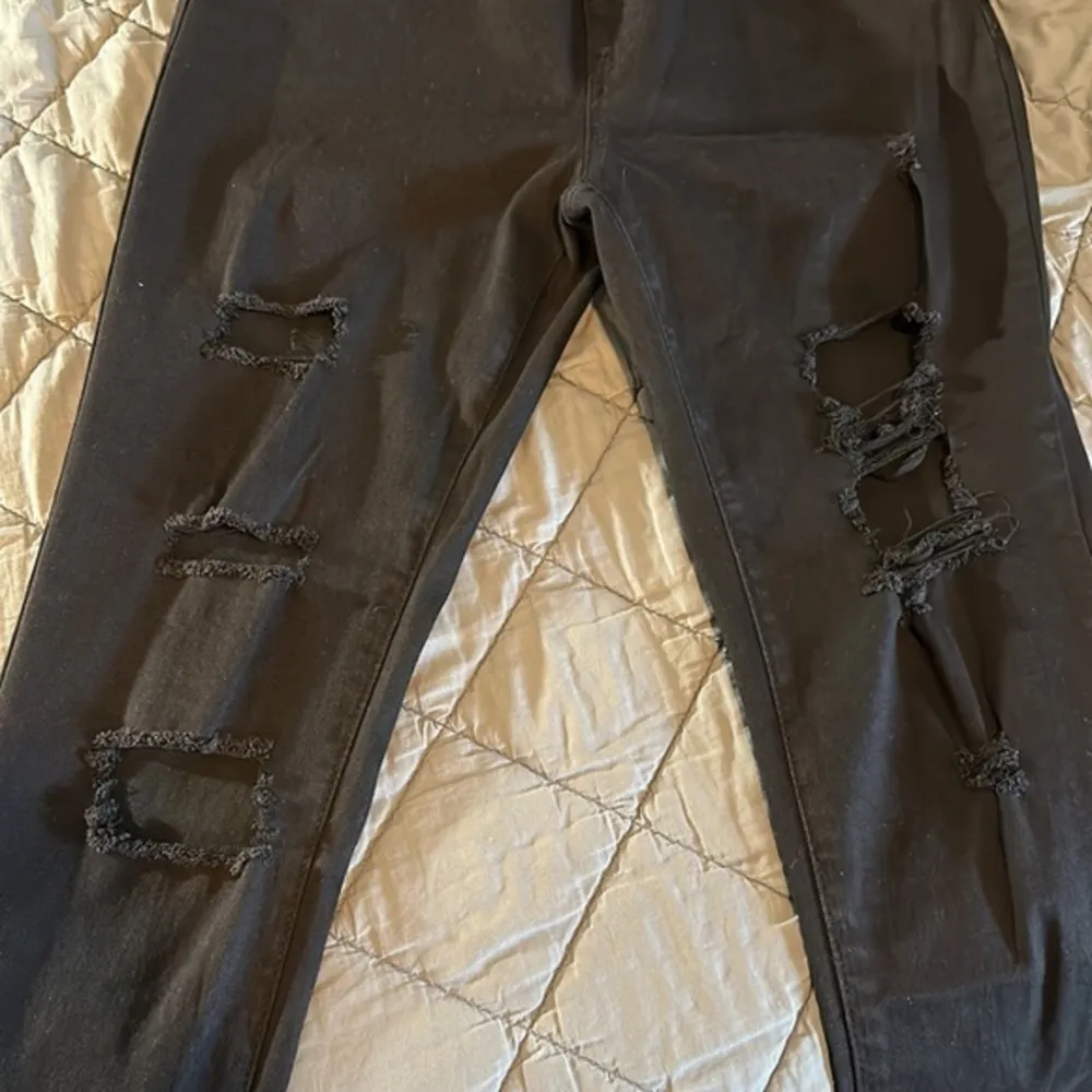 Shein Black Maternity Skinny Jeans Size Large EUC #6568 - Image 2