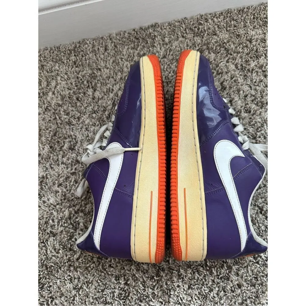 Nike Air Force 1 Womens 8.5 Purple '07 Club Patent Leather 315115-514 - Image 4
