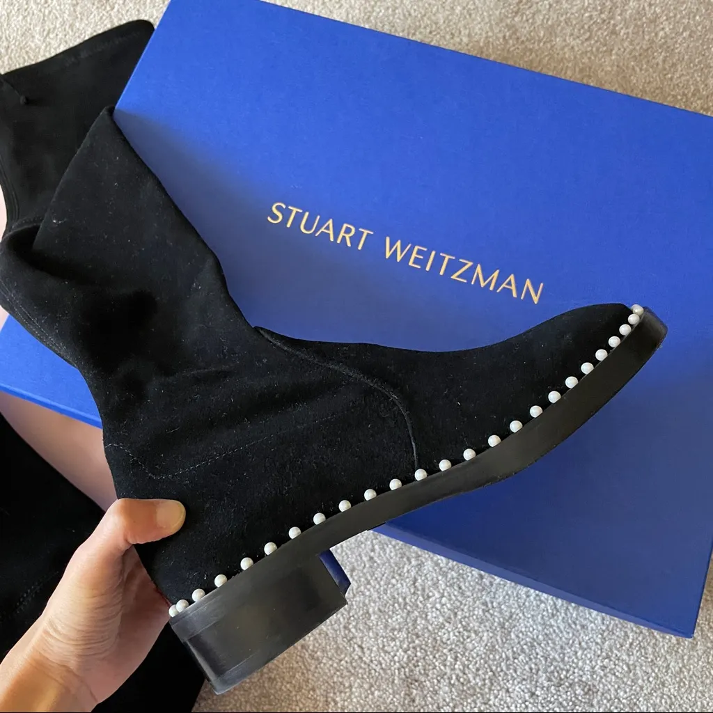 NEW Stuart Weitzman Lowland Pearl Over the Knee Boots - Image 7