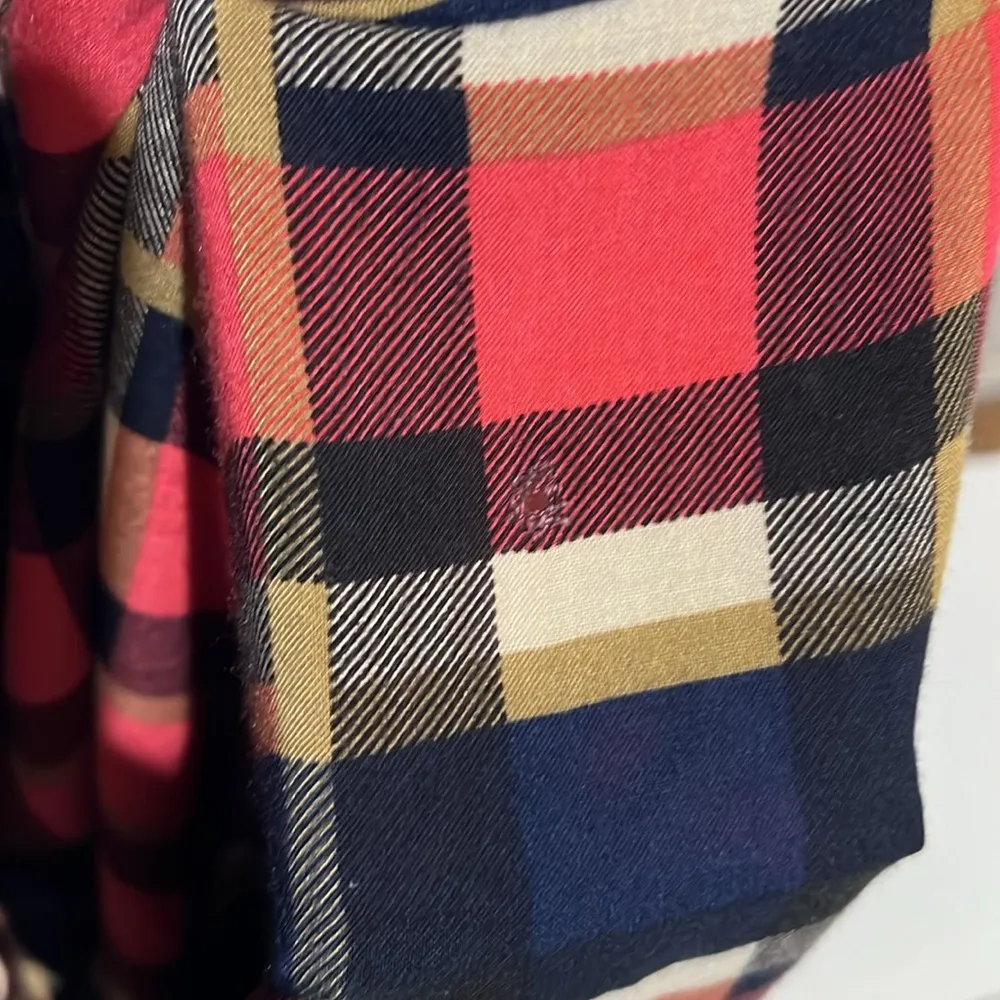 Umgee plaid women’s button-down, long sleeve shirt, size medium oversize - Image 13