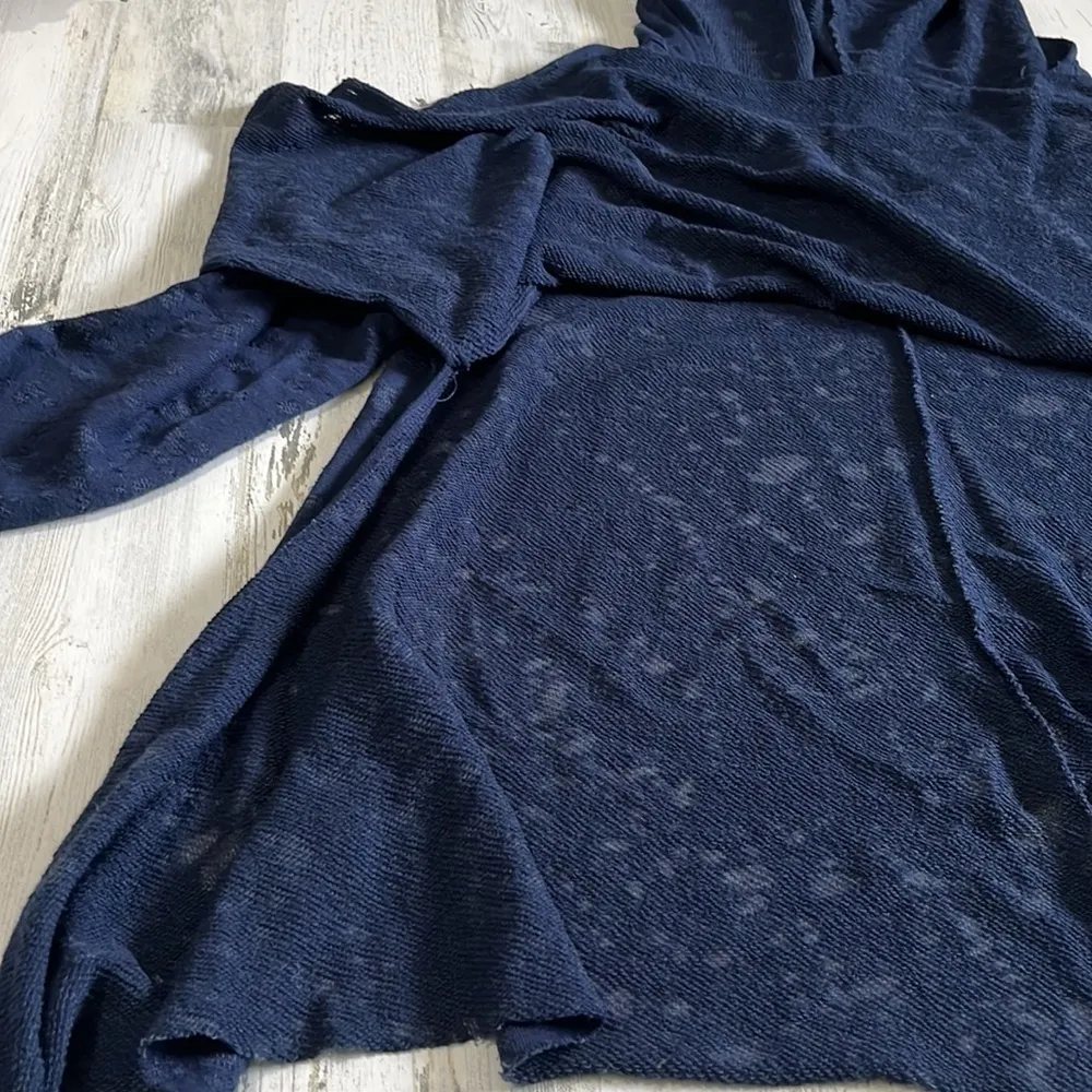 Vintage Havana blue hooded pullover Size L - Image 4