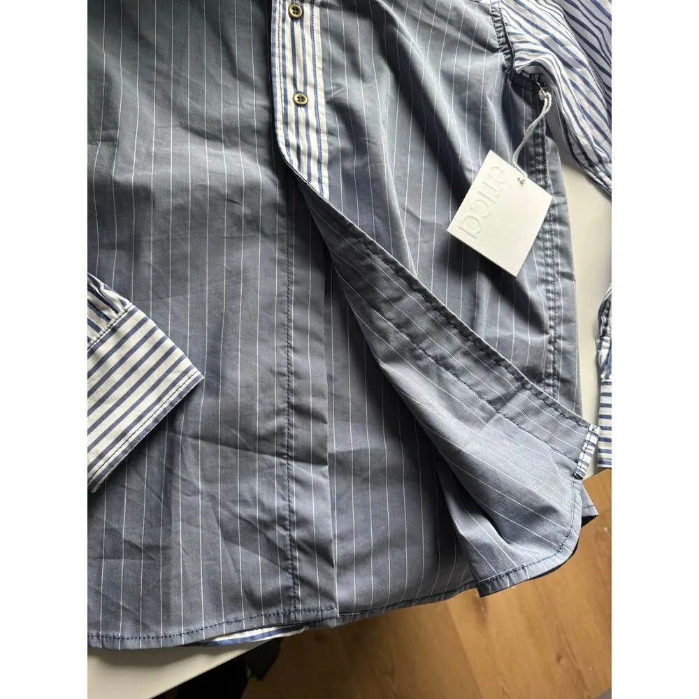 $178 New Etica Striped Button Down - Image 6