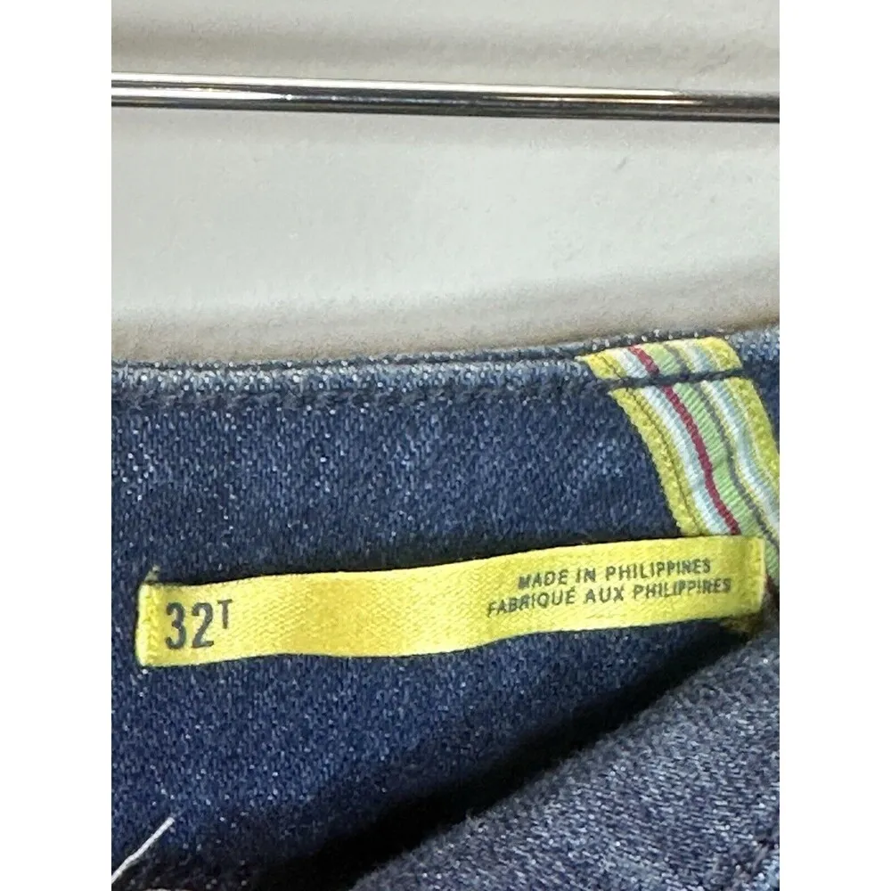 Anthropologie  Maeve The Naomi Wide-Leg Flare Pants Size 32T Women’s Navy Blue - Image 3