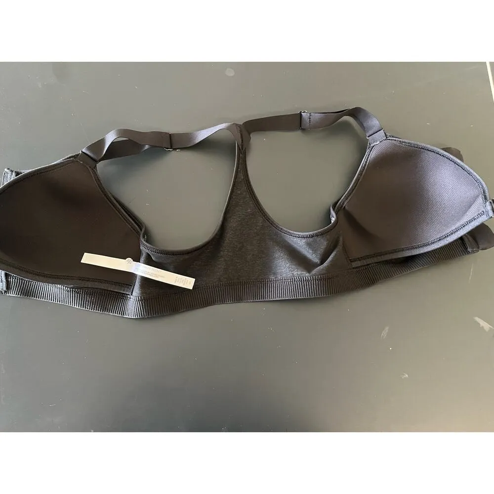 Victoria's Secret VSX Knockout Front Zip Sport Bra 32C padded racerback gray - Image 4