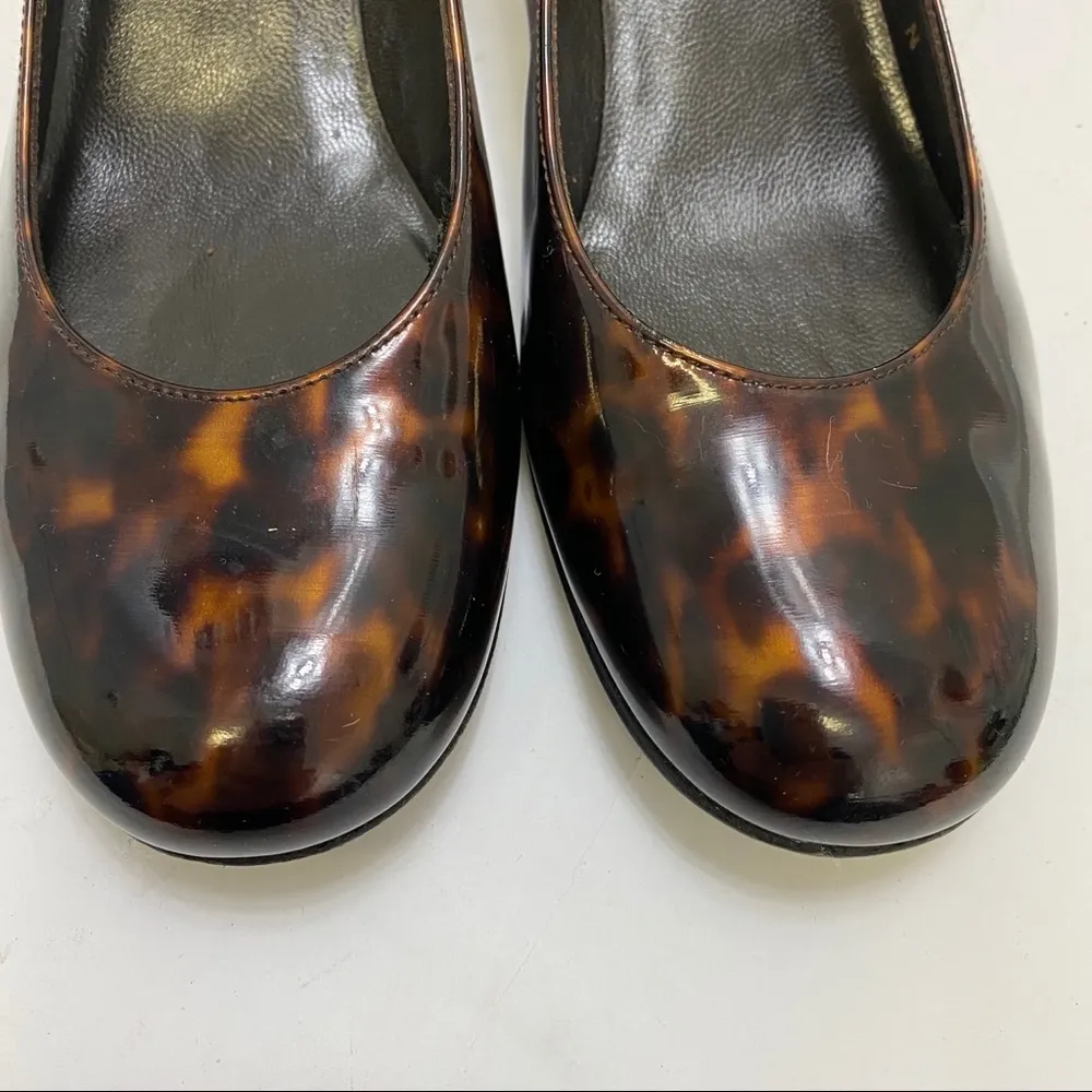 Stuart Weitzmen Womens shoes 6 1/2 tortoise shell look color low heel - Image 7