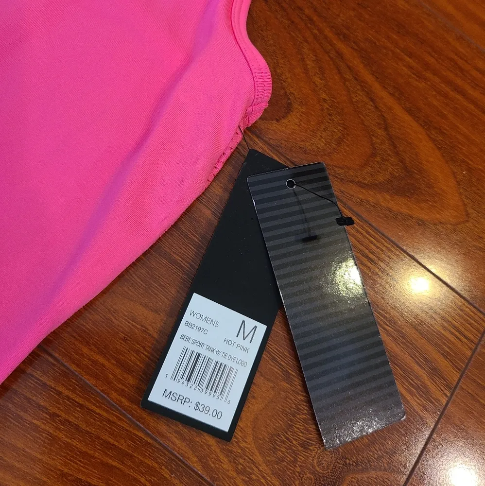 Bebe Sports Tank w/ Tie Dye Logo Medium - Image 9