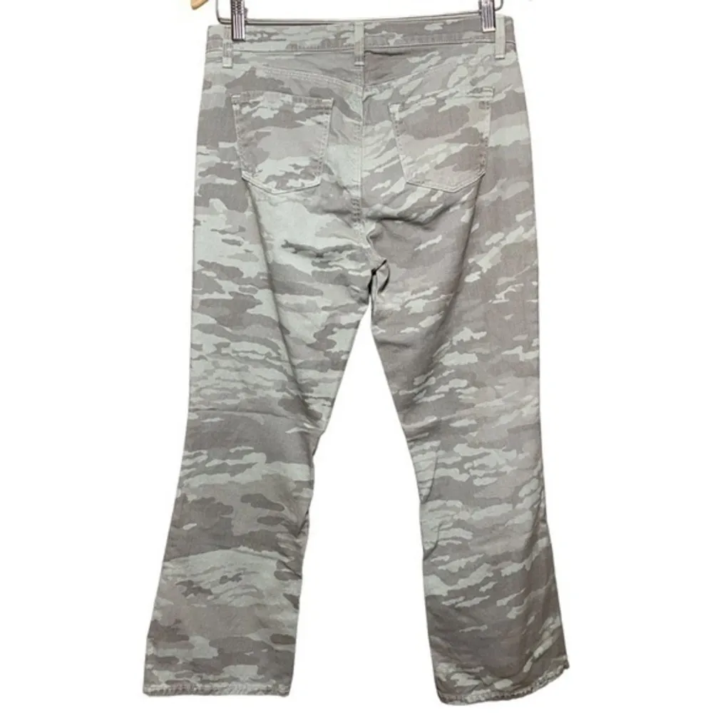 J Brand Women’s Size 27 Light Dakota Green Snow Camo Selena Cropped Jeans - Image 3