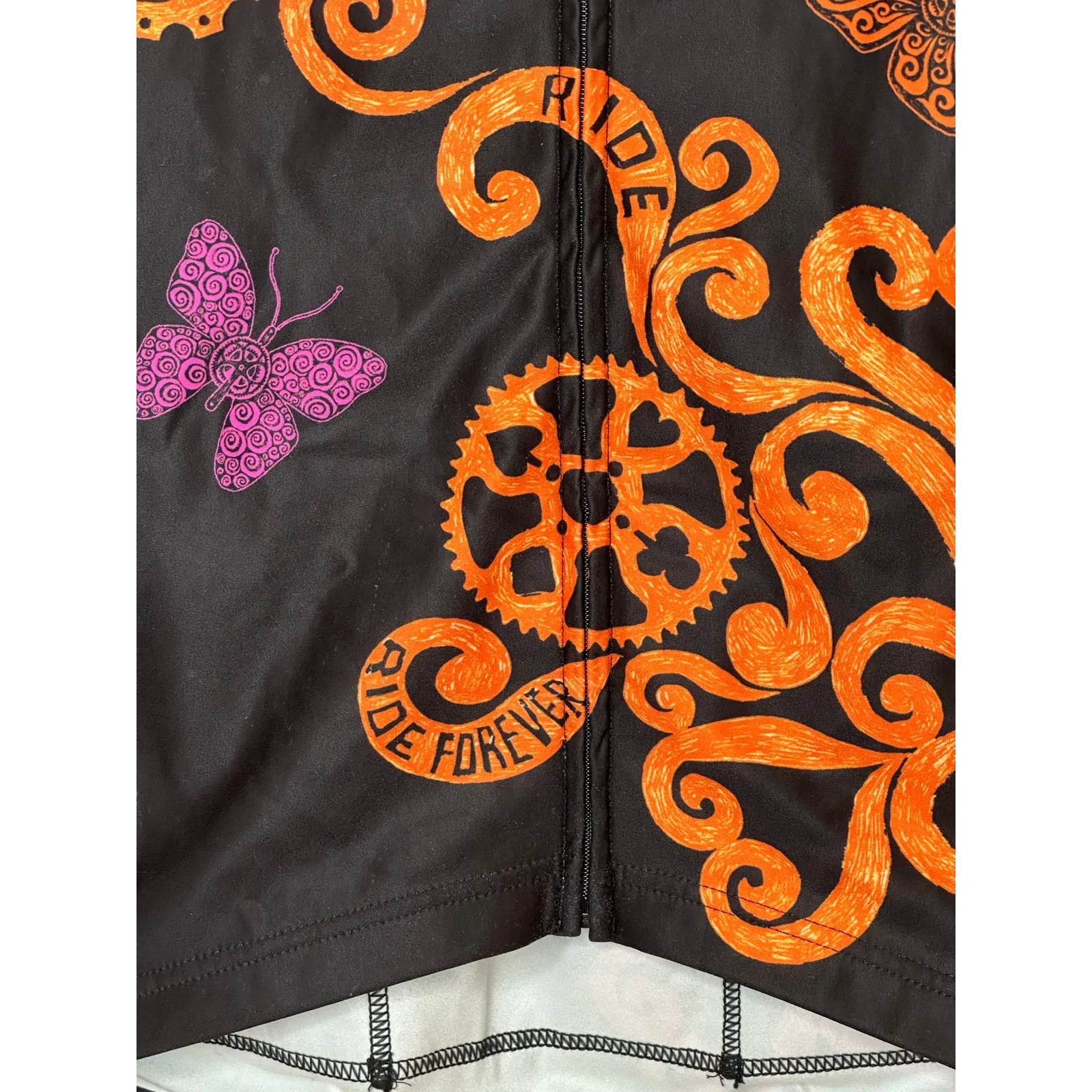 Cyclology Free Your Mind Women's Long Sleeve Cycling Base Layer top size XL Black - Image 3