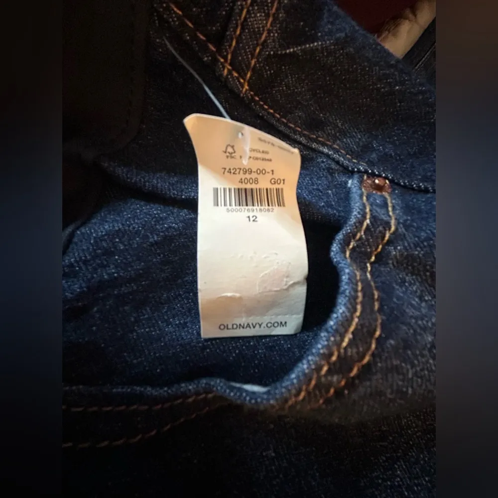 NEW Old Navy Maternity Full Panel Slouchy Straight Jeans 12 - Image 5