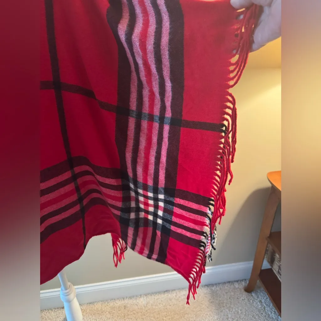 Talbots Tartan Plaid Turtleneck Poncho - Image 3