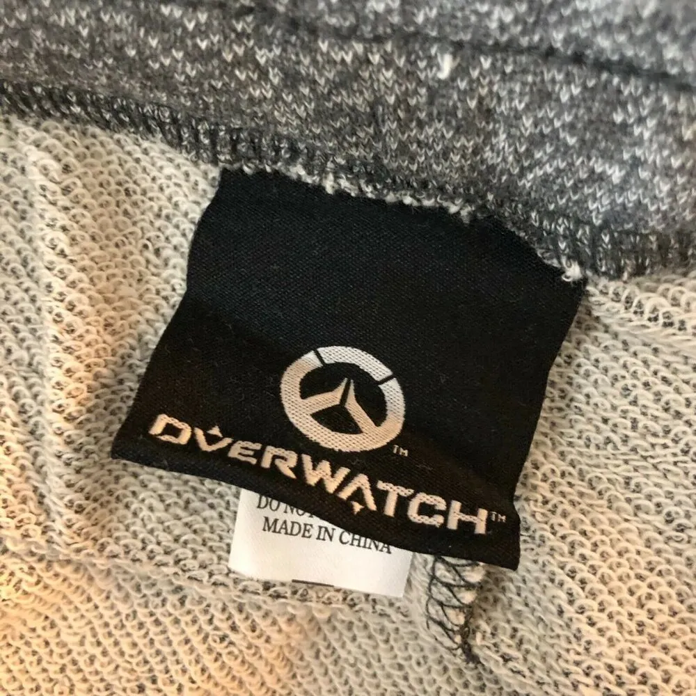 Overwatch Womens Jogger Pants Pull On Drawstring Pockets Elastic Waist Gray S - Image 3