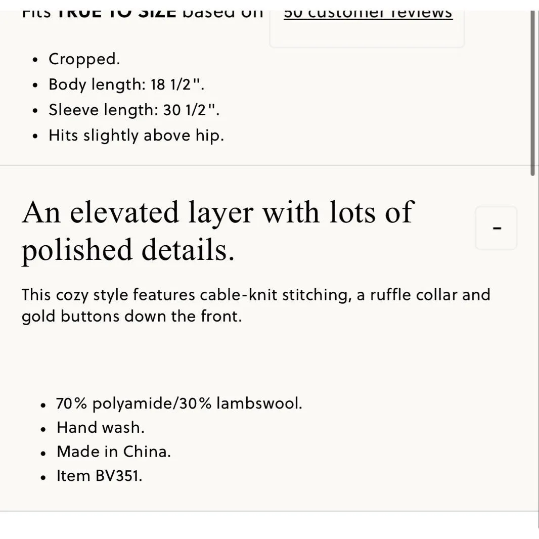 J.Crew grey ruffle neck cableknit cardigan sweater wool blend large Gray - Image 12