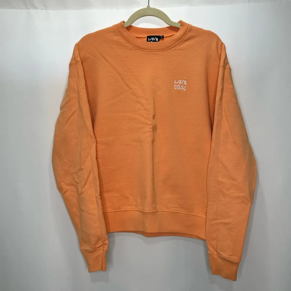 LivinCool Essential Crewneck Sweatshirt Orange - Image 7