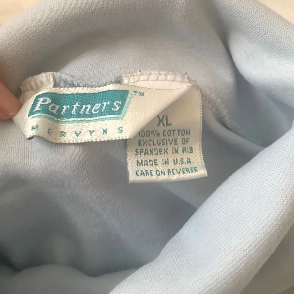 Women’s XL Turtleneck Long Sleeve Shirt Light Blue Top Mervyns Size X Large - Image 4