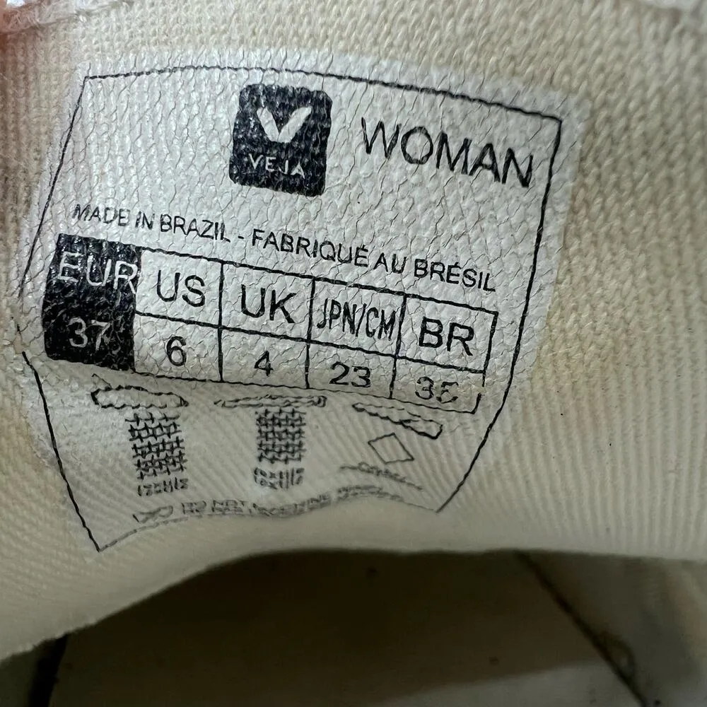 VEJA Wata Lace Up Canvas Sneakers Women's 6 US - Image 9