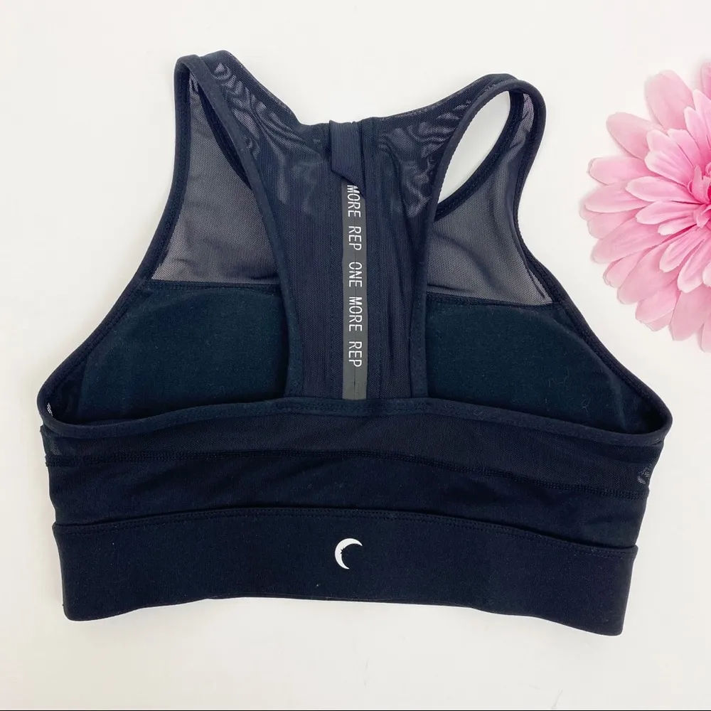 Zyia Active All Star One More Rep High Impact Sports Bra: Black - Image 3