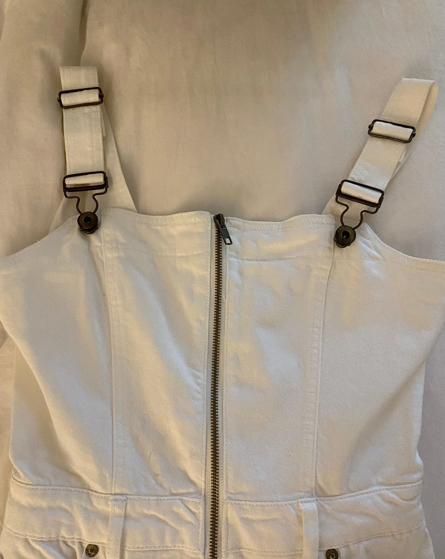 White Denim Dress - Image 3