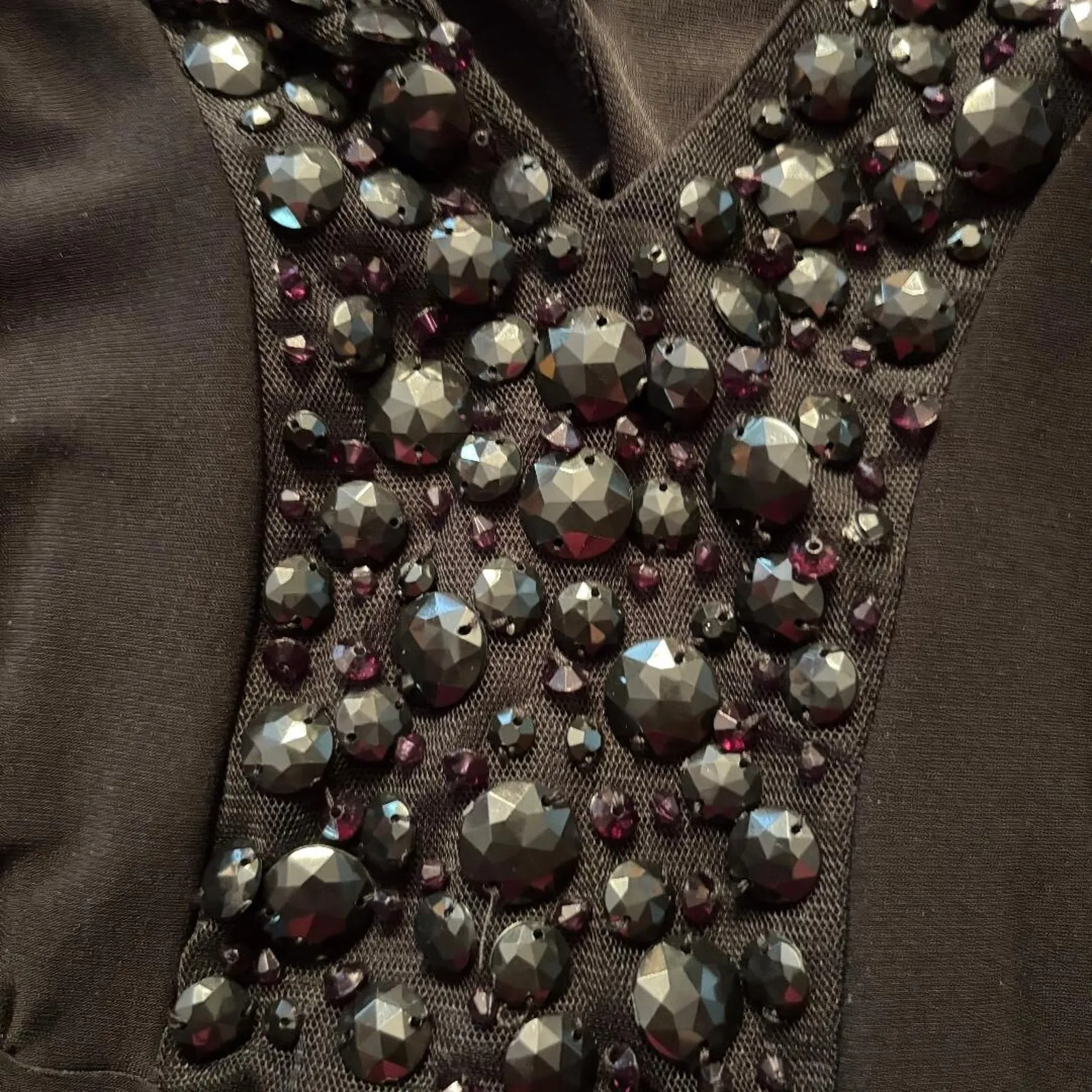 Siren Lily Black Short Sleeve Knee Length Dress A line Belted NO SIZE TAG - Image 3