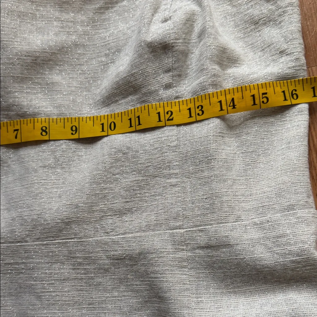 LOFT ANN TAYLOR  Metallic CreamMini Dress - Image 5