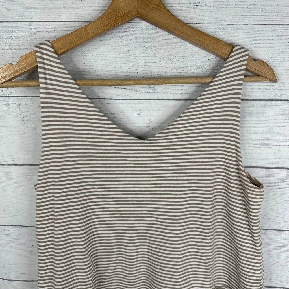 Garnet Hill Womens size XS Tiered Striped Sleeveless Tank Top Blouse - Image 5