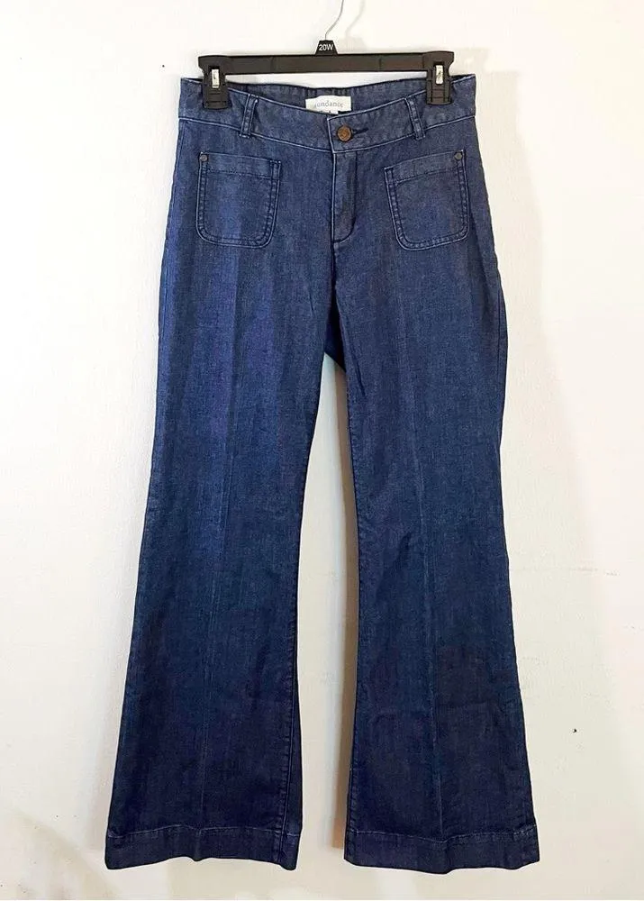 Sundance Jeans Bridget Boot Sea Cliff Medium Wash Denim in Sz 2 EUC 70s Look - Image 3