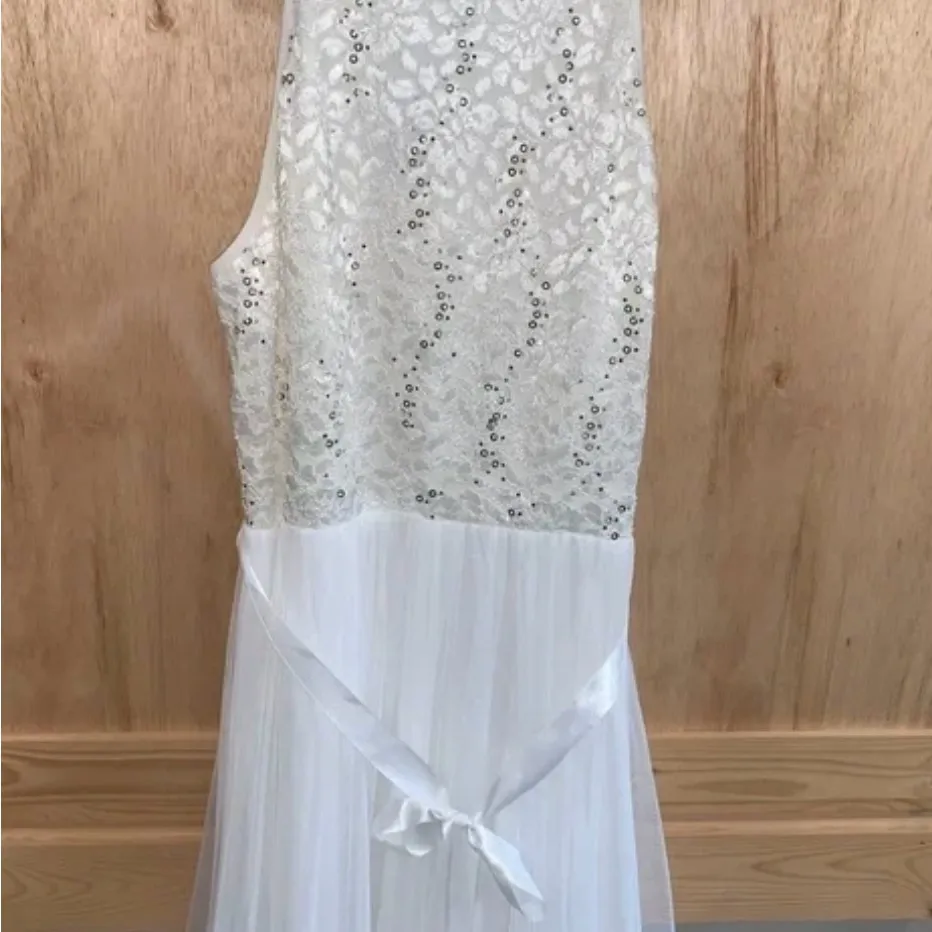 Candie's Petite Cream Blouse White Size undefined - Image 4