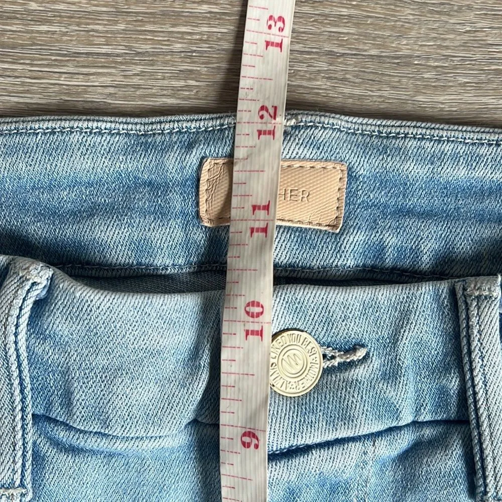 MOTHER The Looker Skinny Jeans in Swimming Pool Sunday Blue Size 26 - Image 10