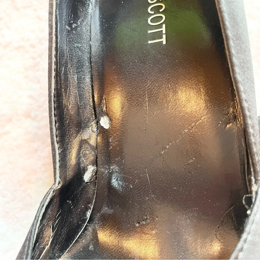 Blake Scott Desmond Black Bow Peep Toe High Heel Pumps 7.5 - Image 8