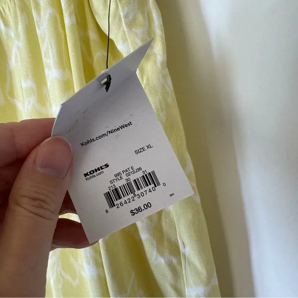 NEW Kohl's Nine West Women's Nine West Printed Pull-On Challis Skirt Size XL - Image 6