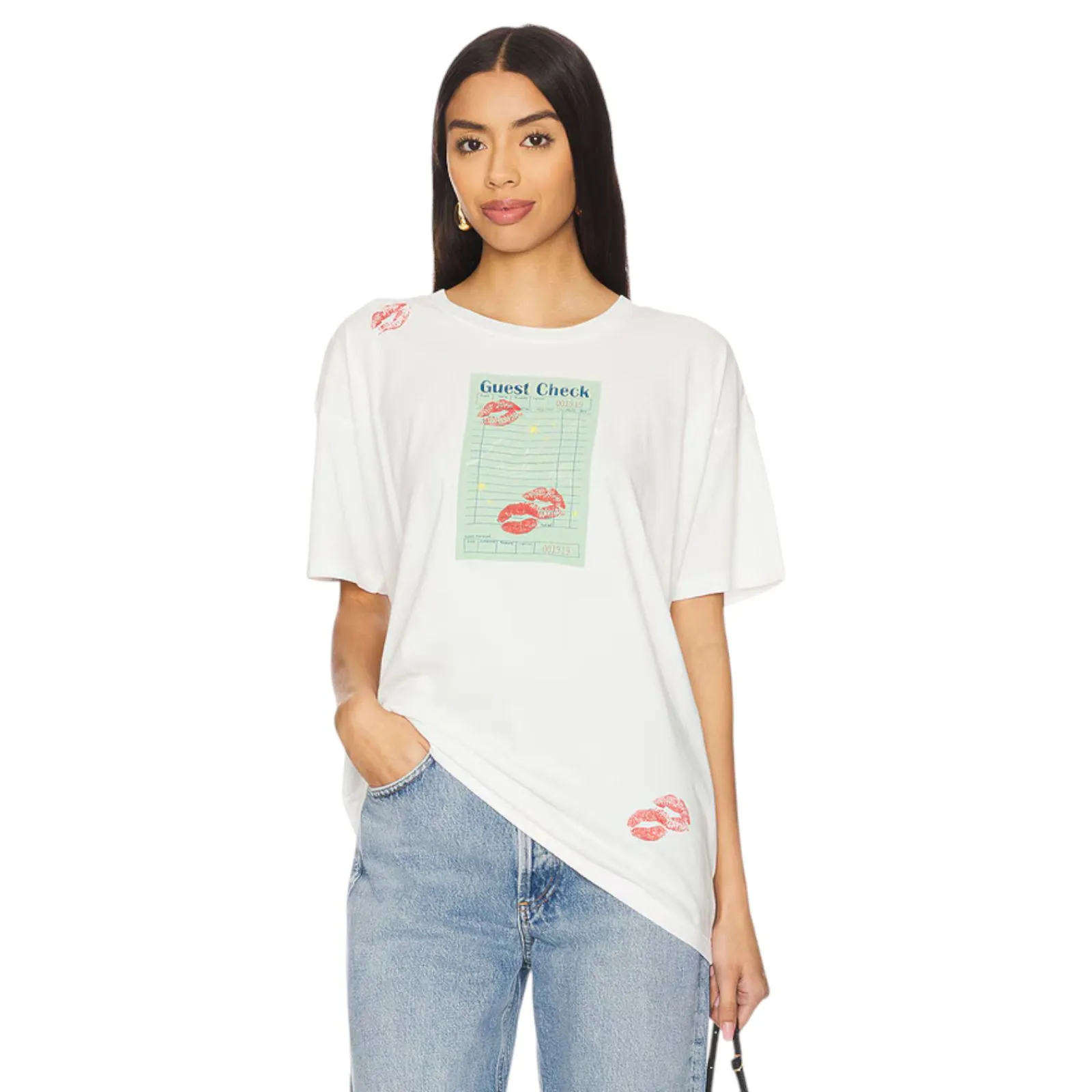 Daydreamer Guest Check Tee Short Sleeve White Shirt Oversized Medium NEW - Image 8