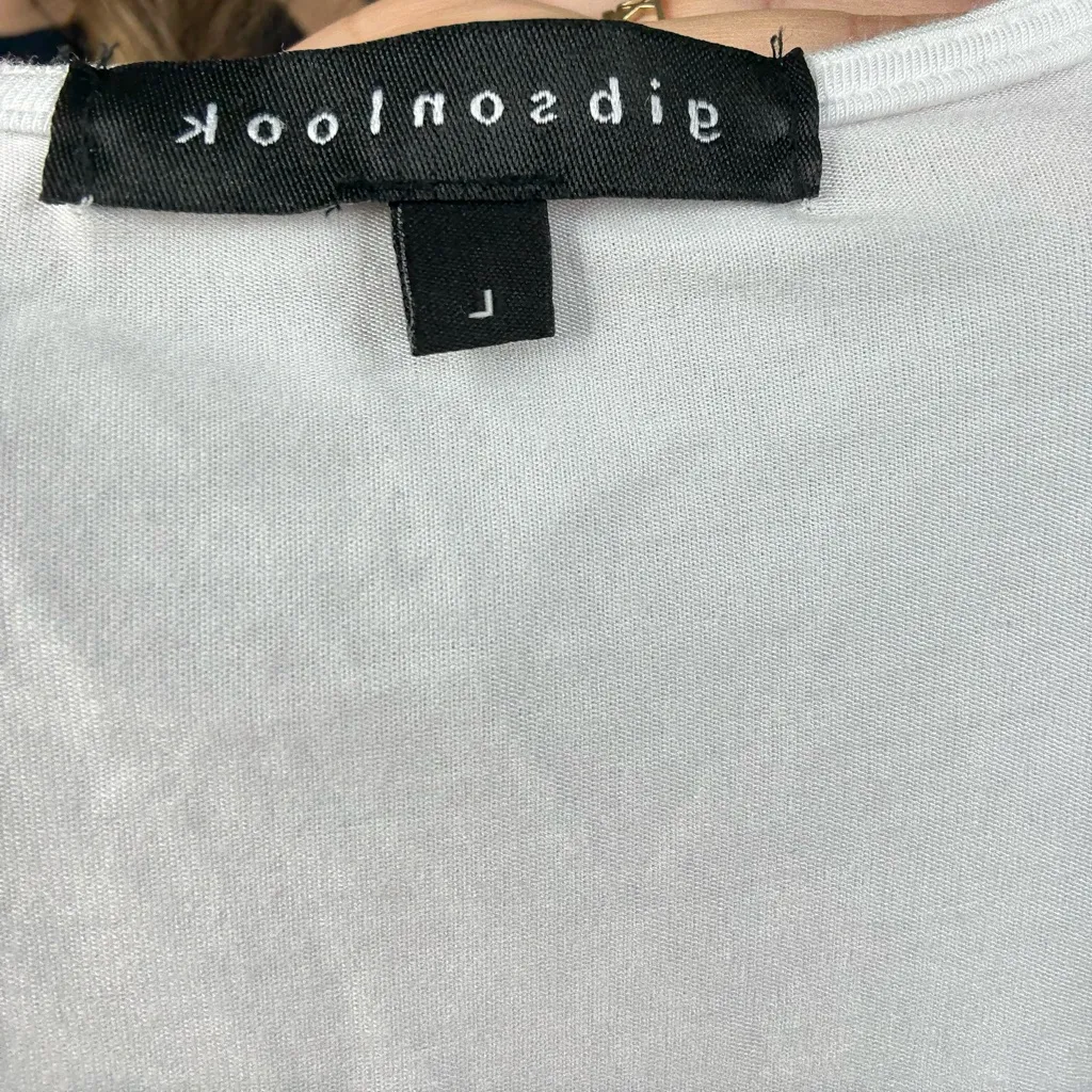 Gibsonlook Puff Sleeve White Top - Image 3