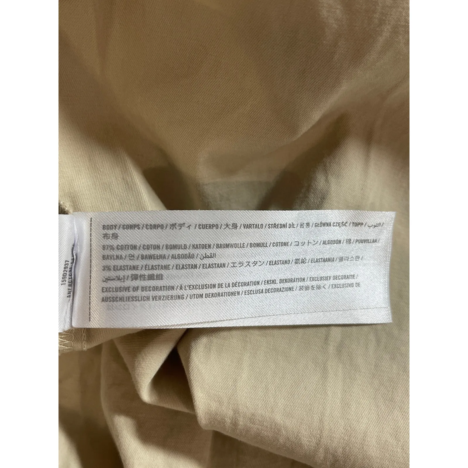 Abercrombie & Fitch Beige Sleeveless Mini Ruffle Flounce Tank A-Line Dress Sz M - Image 4