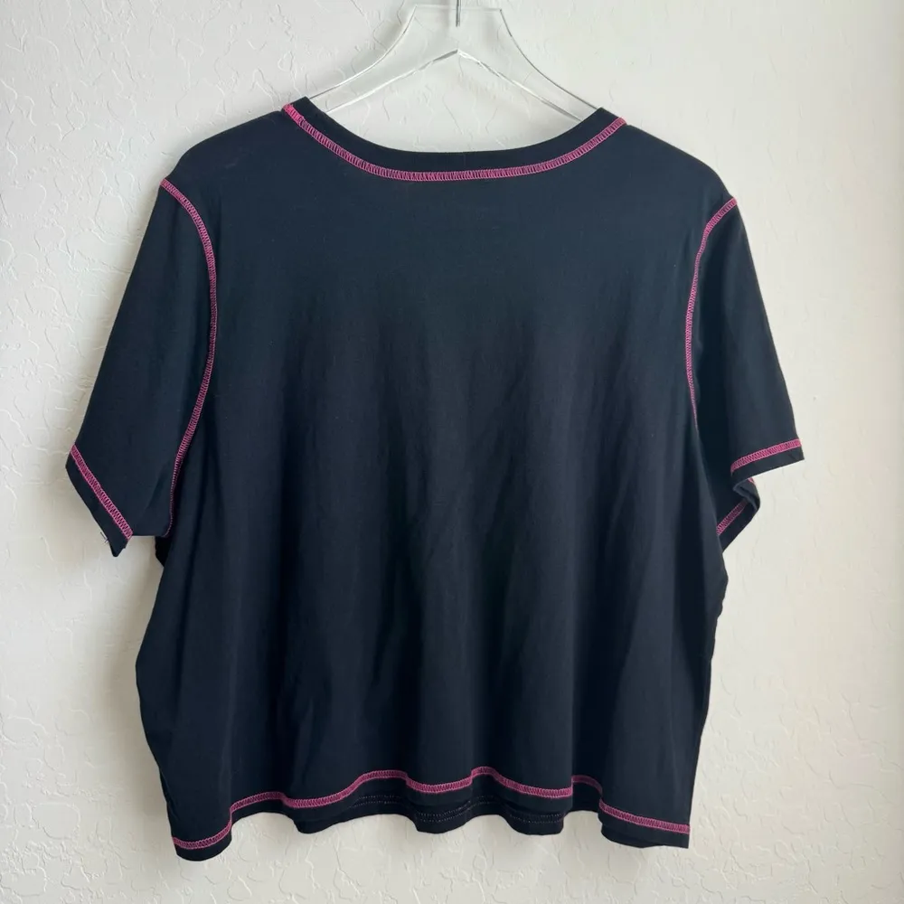 *NSYNC Crop Top Graphic Tee Shirt Black 2X - Image 5