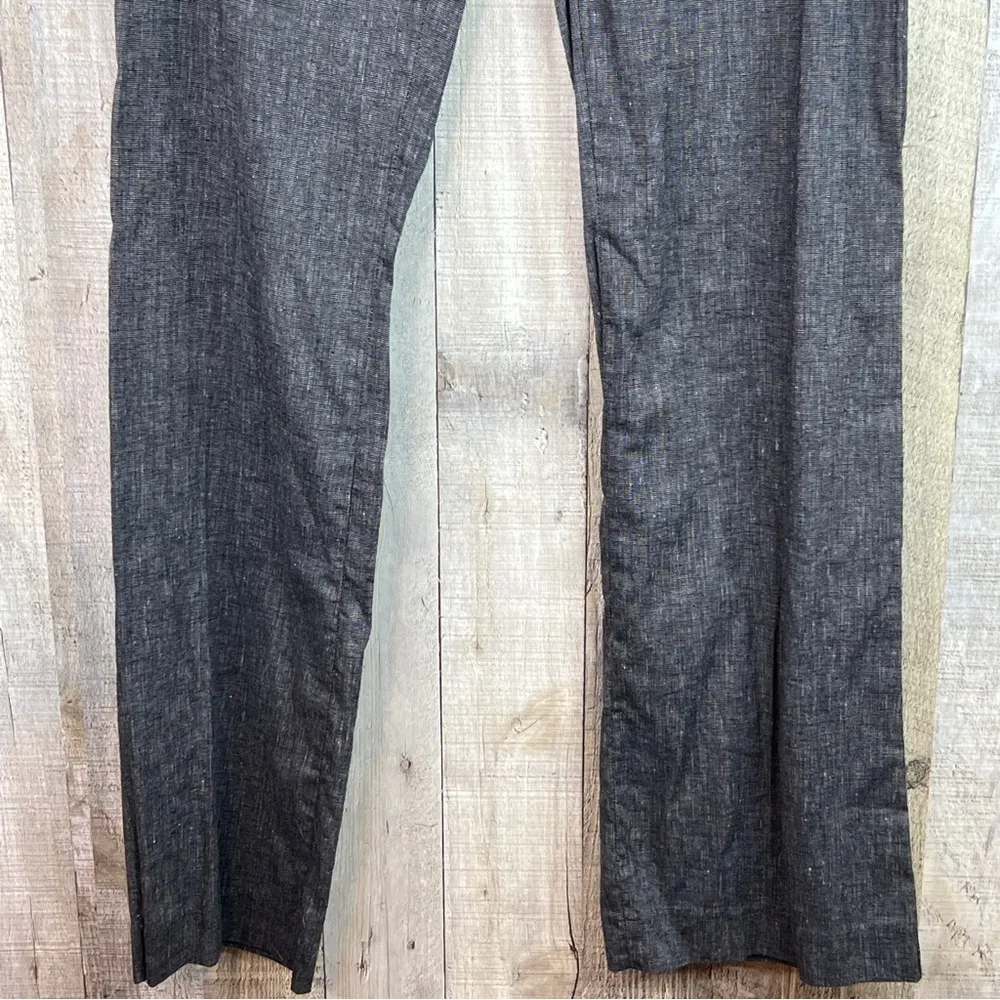 My Michelle Size 7 Cotton/Linen Blend Lightweight Gray/Black Dress Pants - Image 4