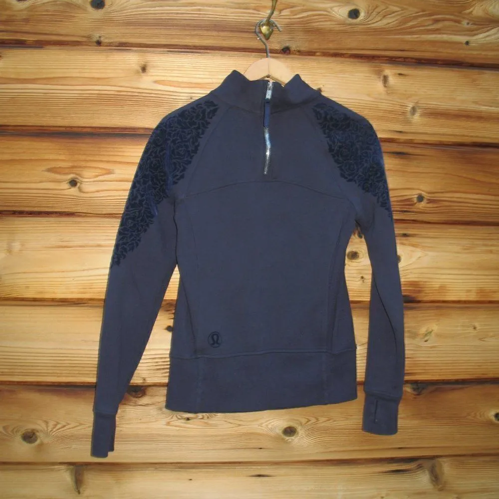 Lululemon Floral Flocked Sweatshirt - Image 7
