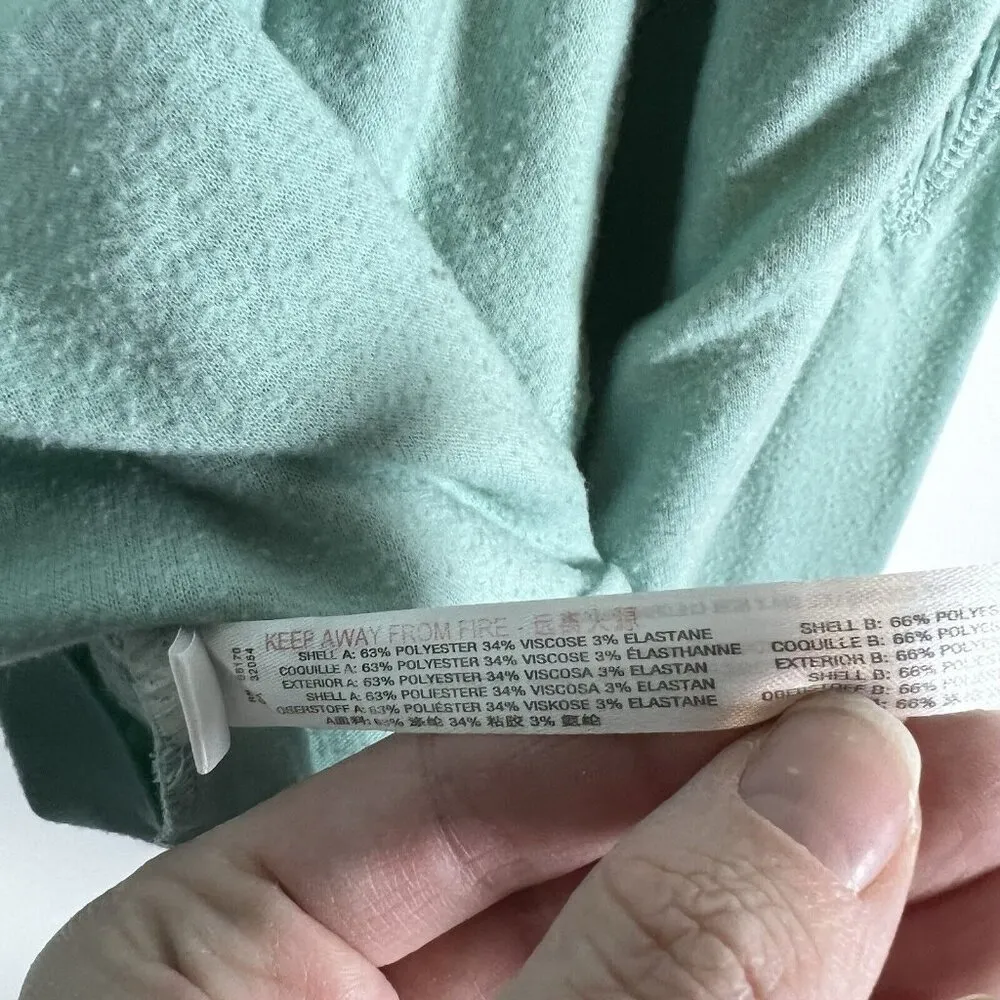 Urban Outfitters women's Size small Aqua Blue v-neck oversized crop pullover top - Image 6