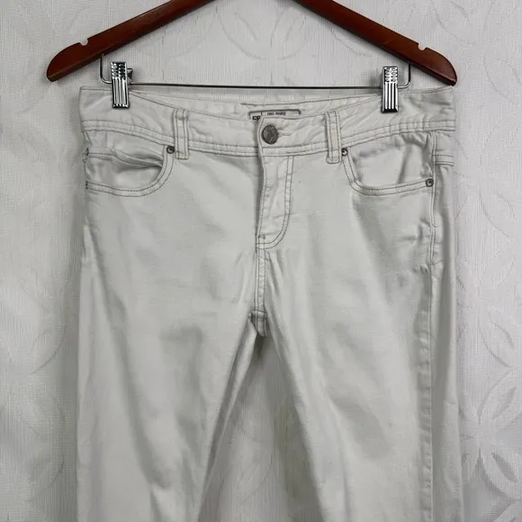 Free People Off‎ White Ripped Denim High Rise jeans Size 29 - Image 6
