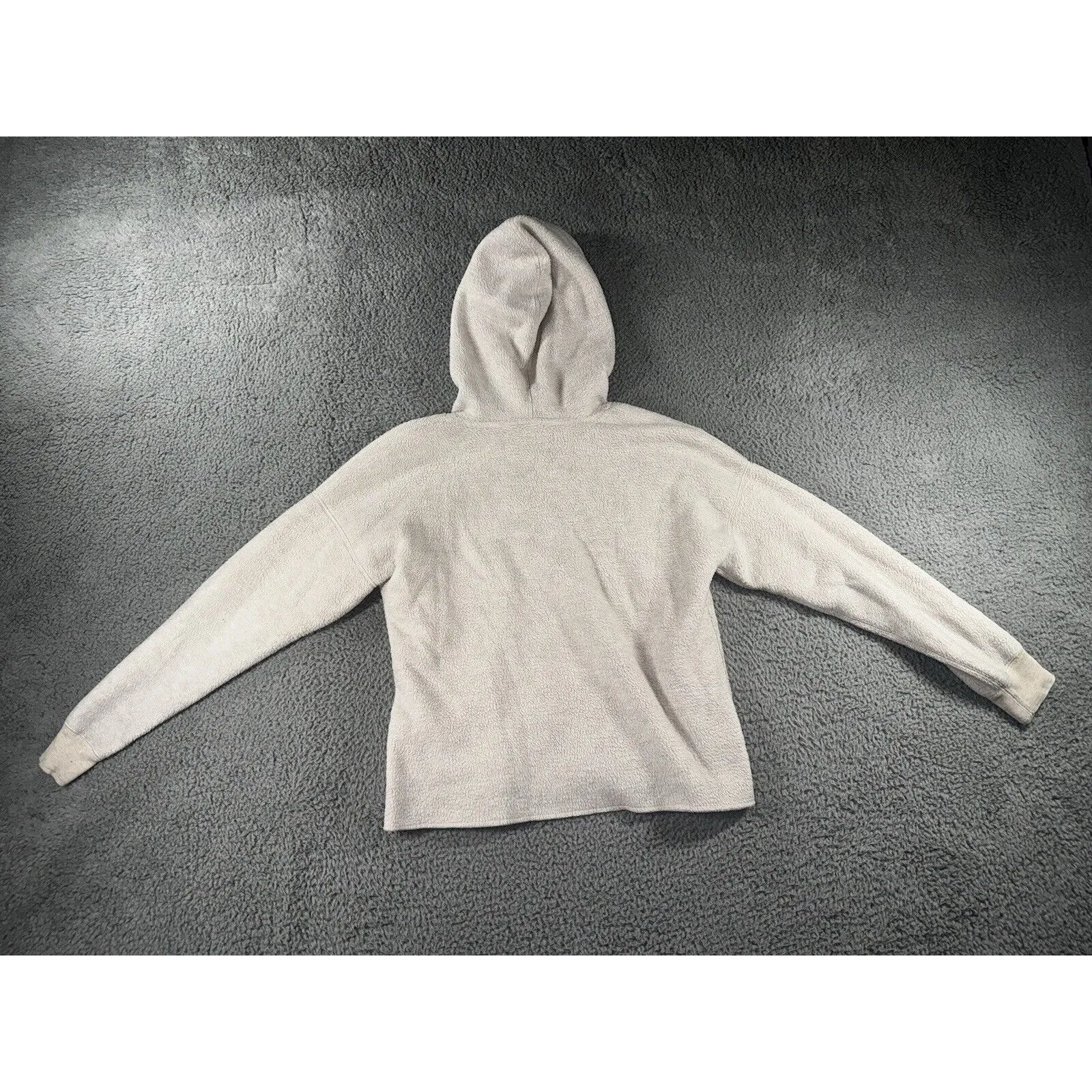 Abercrombie & Fitch Hoodie‎ Women Medium Sherpa Fleece Pullover - Image 3