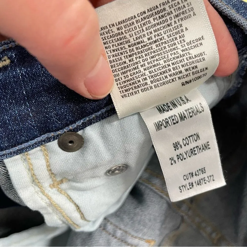 Citizens Of Humanity Medium Wash Rocket Crop High Rose Skinny Jeans 24 Raw Hem - Image 10