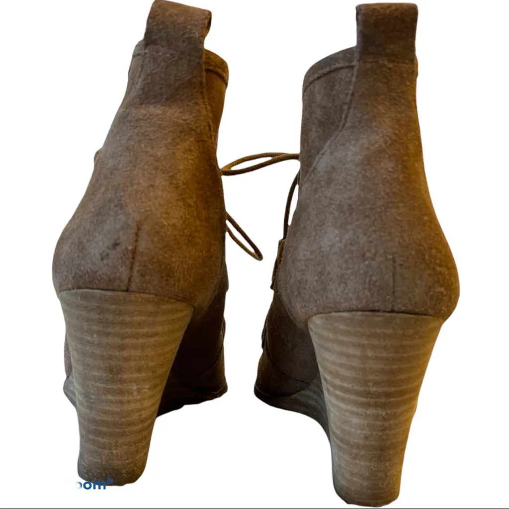 Lucky Brand  ysabel suede wedge boot - Image 4