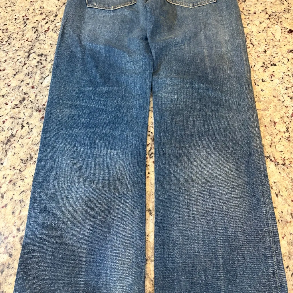 Zara Low Rise Straight Leg Jeans - Image 6