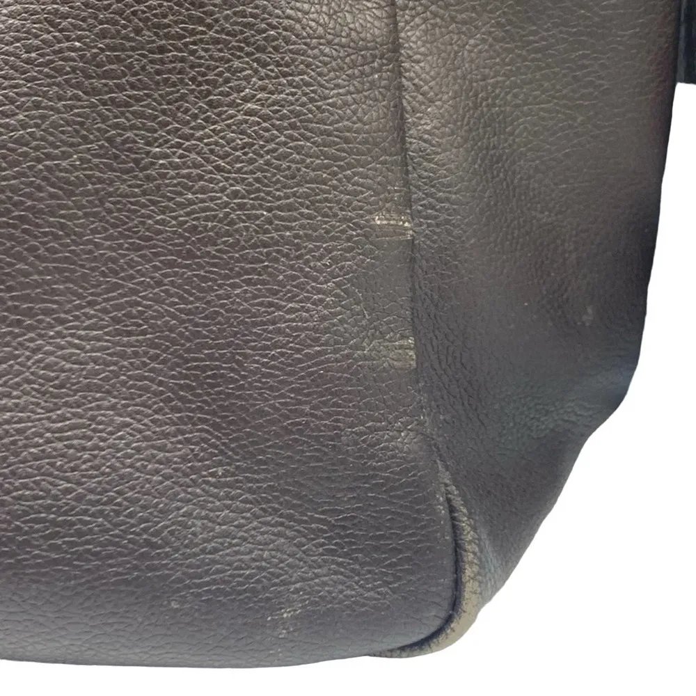 ILI NEW YORK and TORONTO dark brown genuine leather tote bag - Image 5