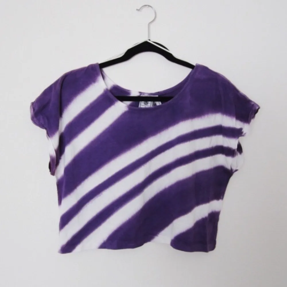 Purple Tie Dye Crop Tee - Image 4