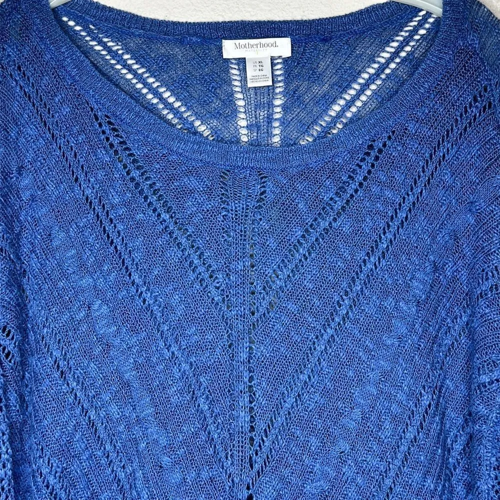 Motherhood Maternity Sweater‎ Blue Size undefined - Image 2