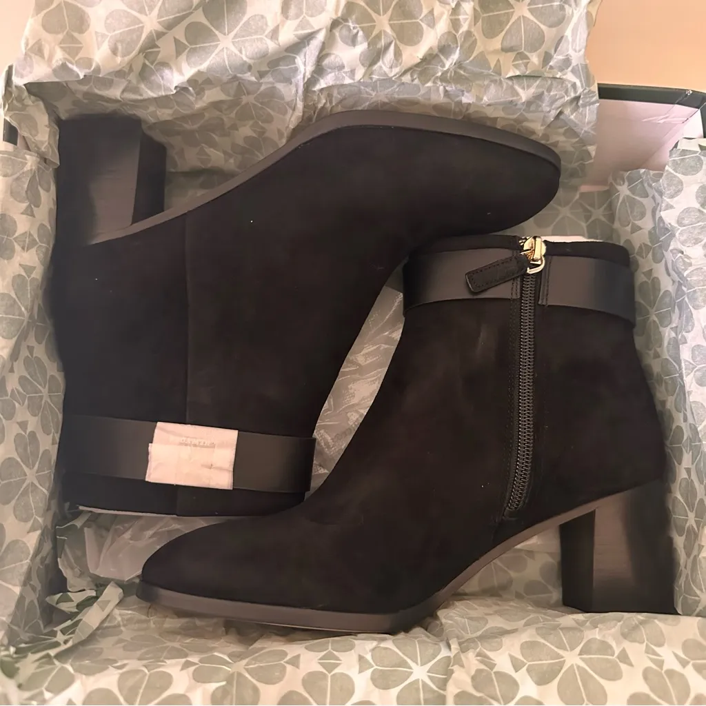 Kate Spade Black Booties Size 7 NIB - Image 6