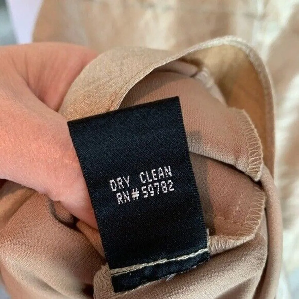 Adrianna Papell Size 8 Evening Cocktail Party Dress Cap Sleeve V-Neck Metallic - Image 4