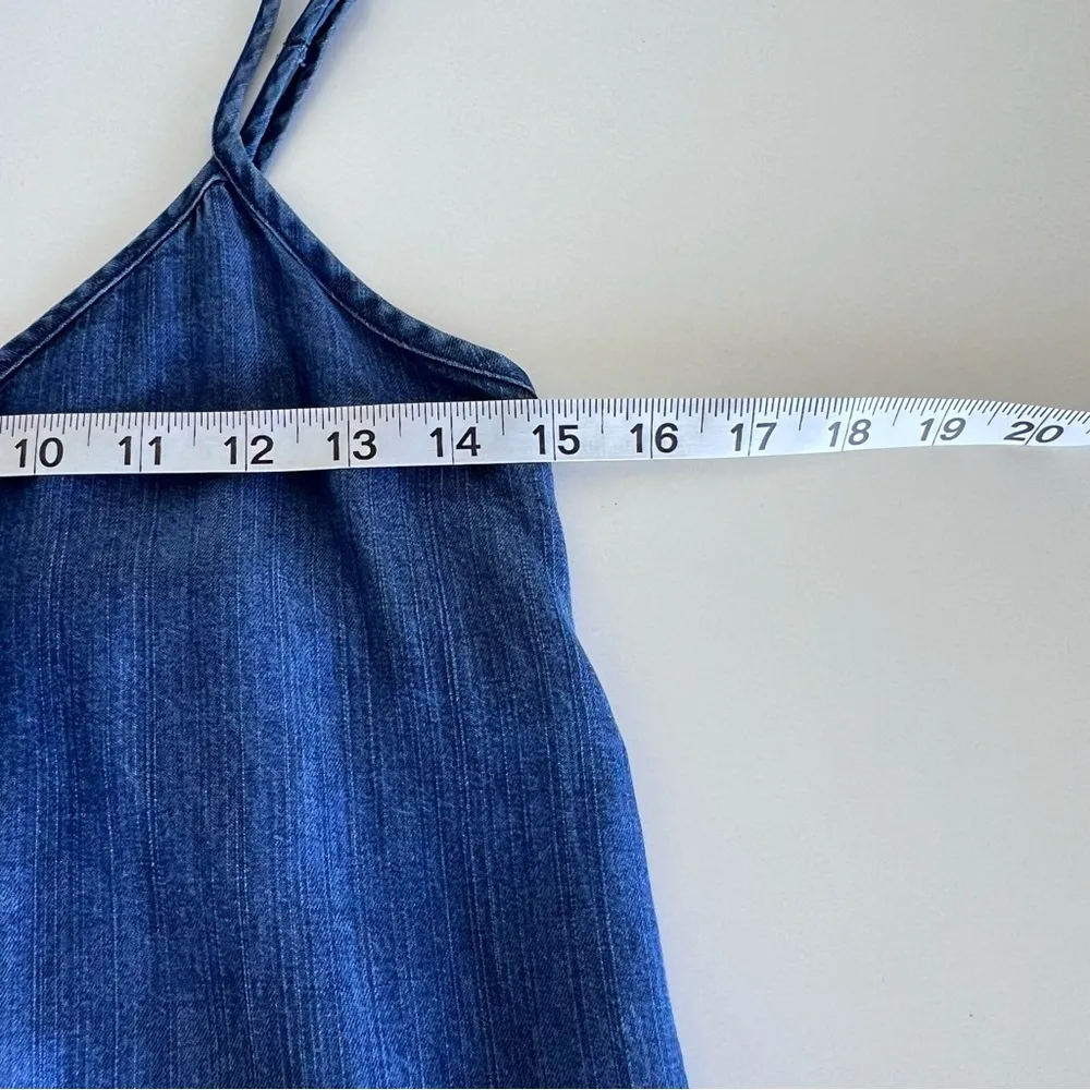 GAP 1969 Maxi Tencel Dark Indigo Denim Cami Dress - Image 13