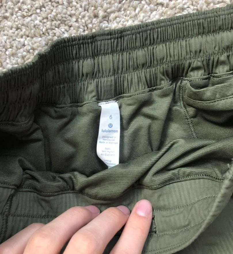 Lululemon Army Green Shorts - Image 4