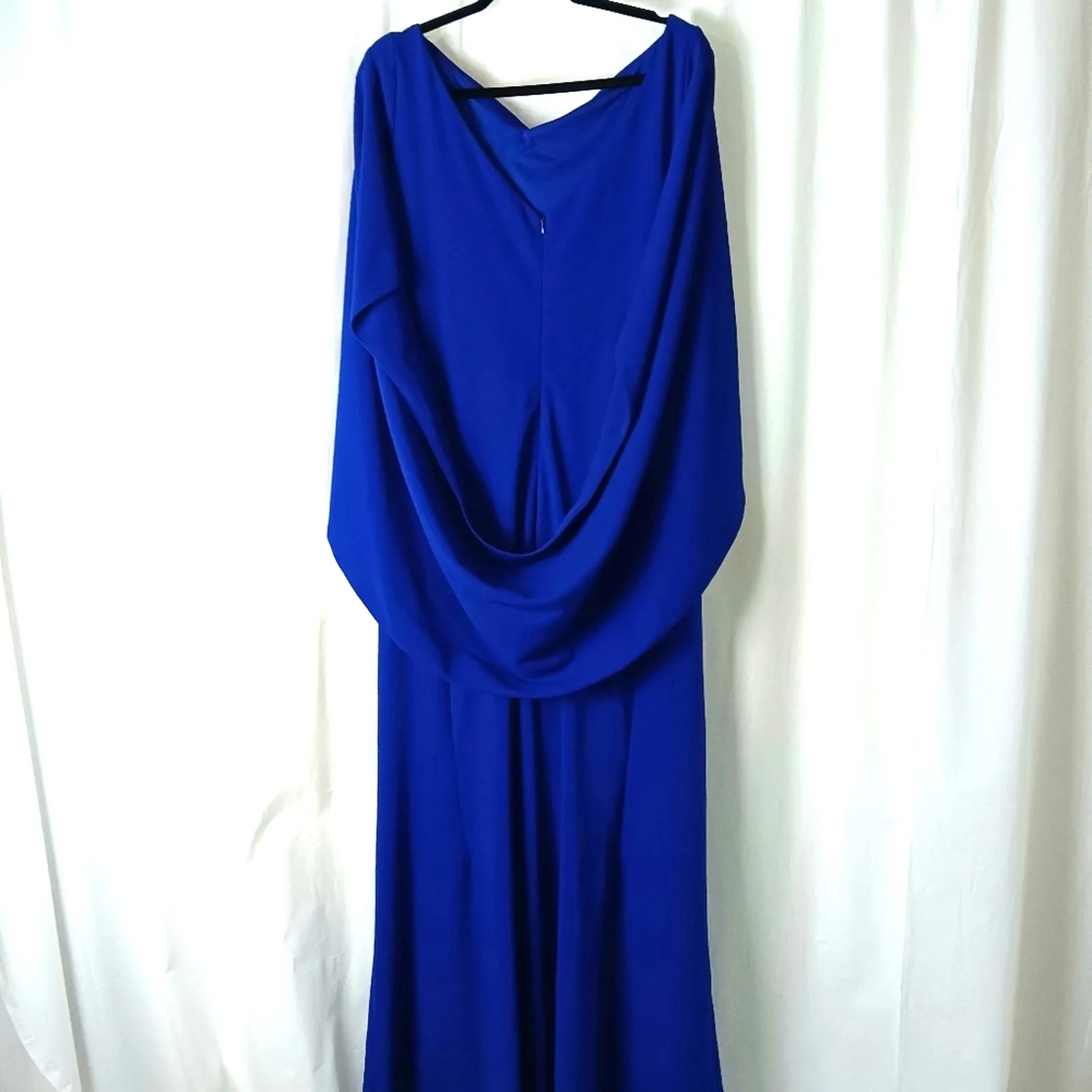 Betsy & Adam Miriam Long Jersey Draped Back Gown Size 22W NWOT Floor Length - Image 5