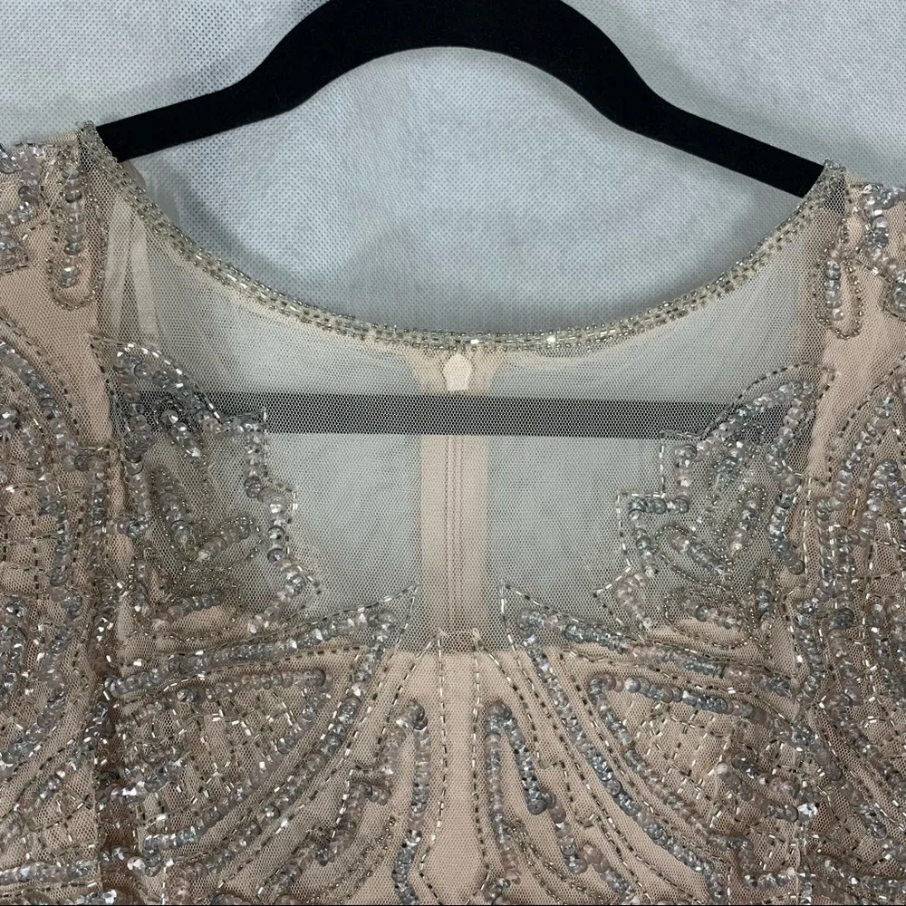 Pisarro Nights D1545 Embellished Mesh Gown Size 6P - Image 9